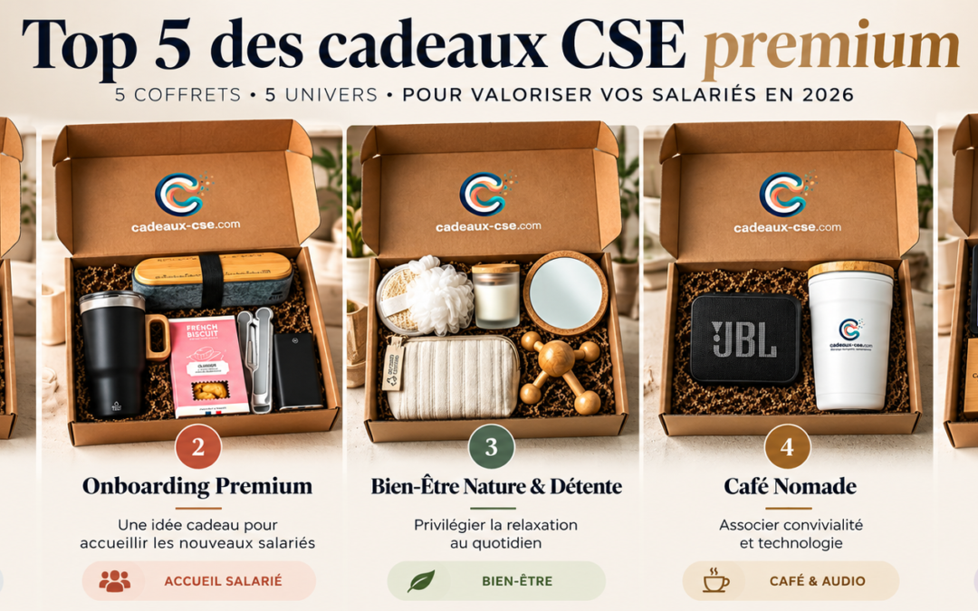 Top 5 des cadeaux CSE premium à offrir aux salariés en 2026