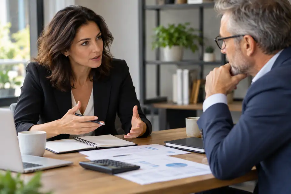 Une dirigeante négocie l’entrée au capital avec un business angel