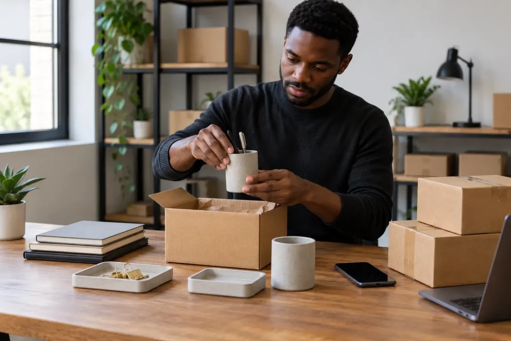 Créer entreprise sans apport : un revendeur teste une petite sélection de produits