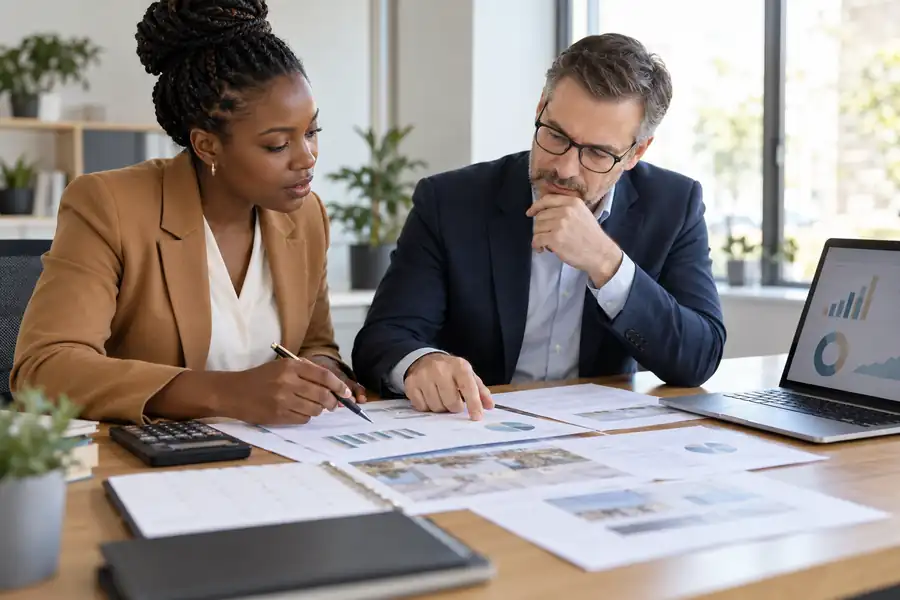 Financer développement PME : une dirigeante compare les investissements et la trésorerie prévisionnelle