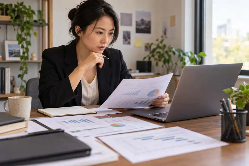 Levée fonds entreprise : entrepreneuse préparant son dossier et ses prévisions financières